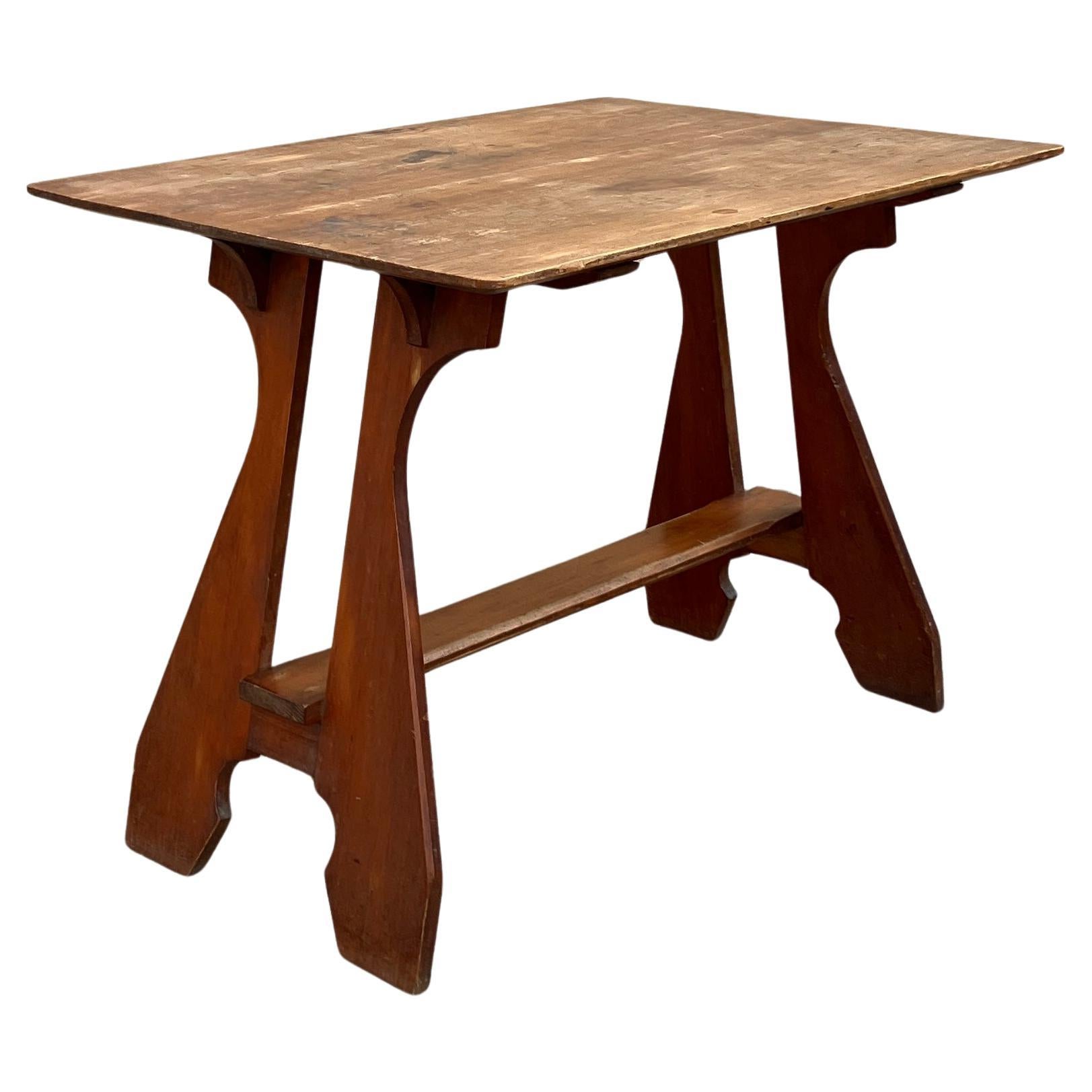 Tavolo Consolle / Scrivania inglese Arts & Crafts