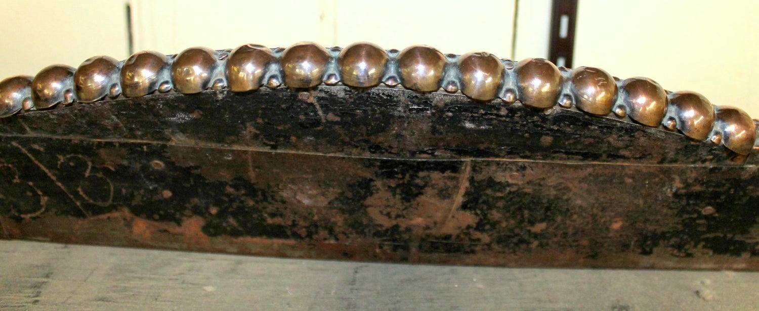 English Arts And Crafts Copper Fireplace Fender Attributed To Jos