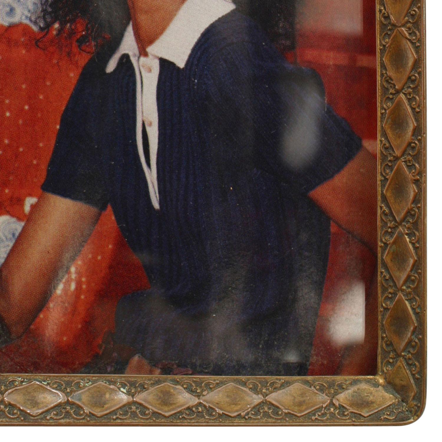 Embossé Cadre-photo en cuivre de style Arts & Crafts anglais en vente