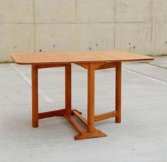 English Arts & Crafts Cotswold School Gate Leg Oak Dining Table