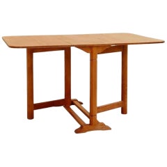 English Arts & Crafts Cotswold School Gate Leg Oak Dining Table