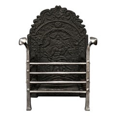 Antique English Arts & Crafts Firegrate