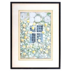 Peinture à la gouache sur toile de style A.I.C., par Alfred Hoare Powell, vers 1953