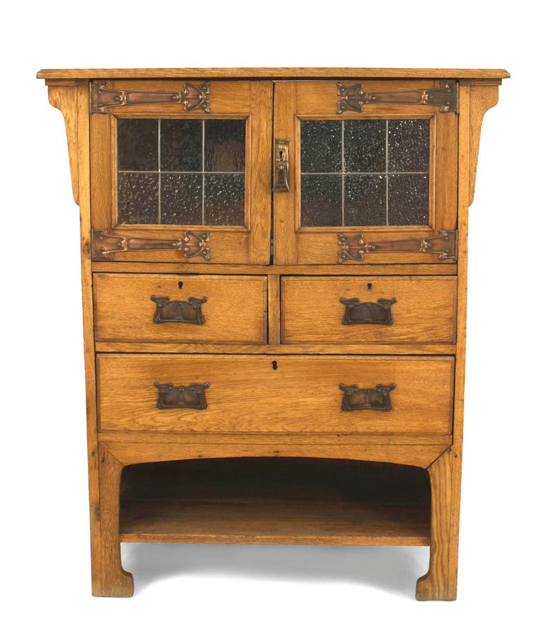 English Arts and Crafts Oak Cupboard For Sale at 1stDibs arts and