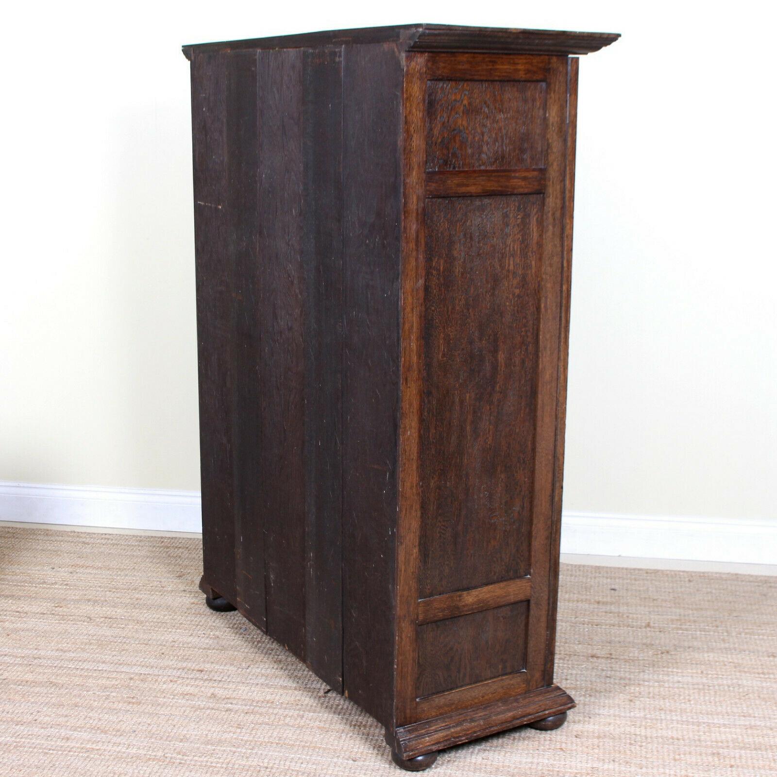 English Arts & Crafts Oak Wardrobe Rare Compactum Armoire Edwardian 7