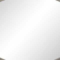 English Arts & Crafts Oval Pewter Wall Mirror