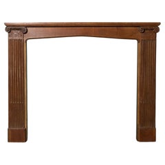 English Arts & Crafts Period Oak Fire Mantel