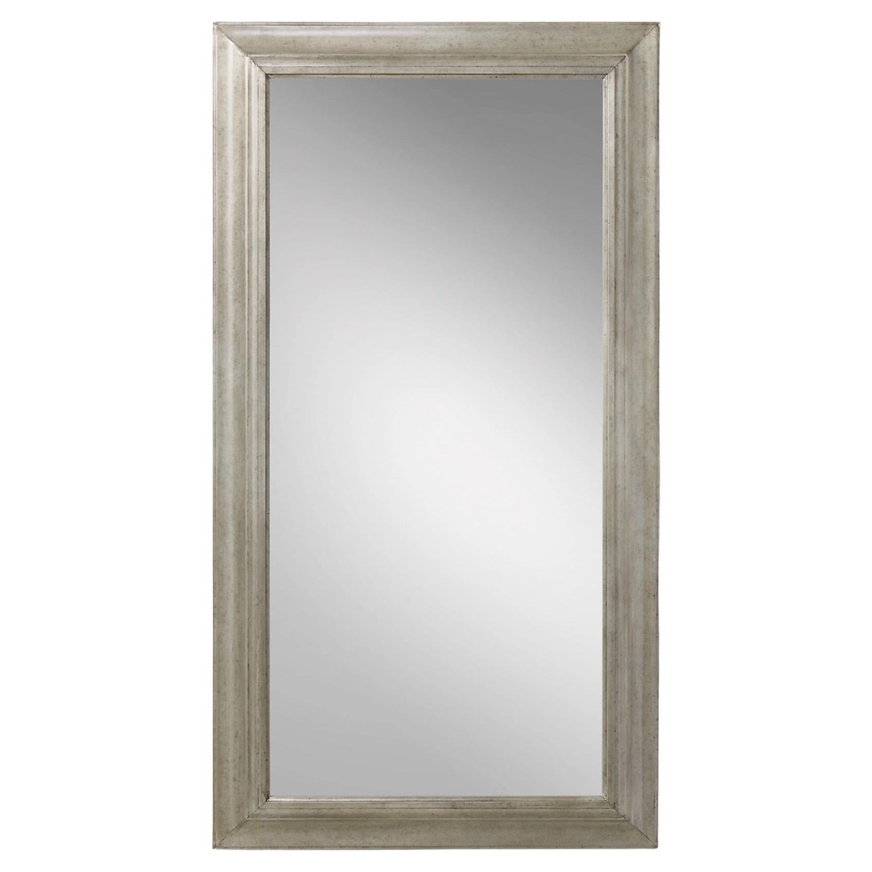 English Arts & Crafts Style Mirror in Antique Nickel