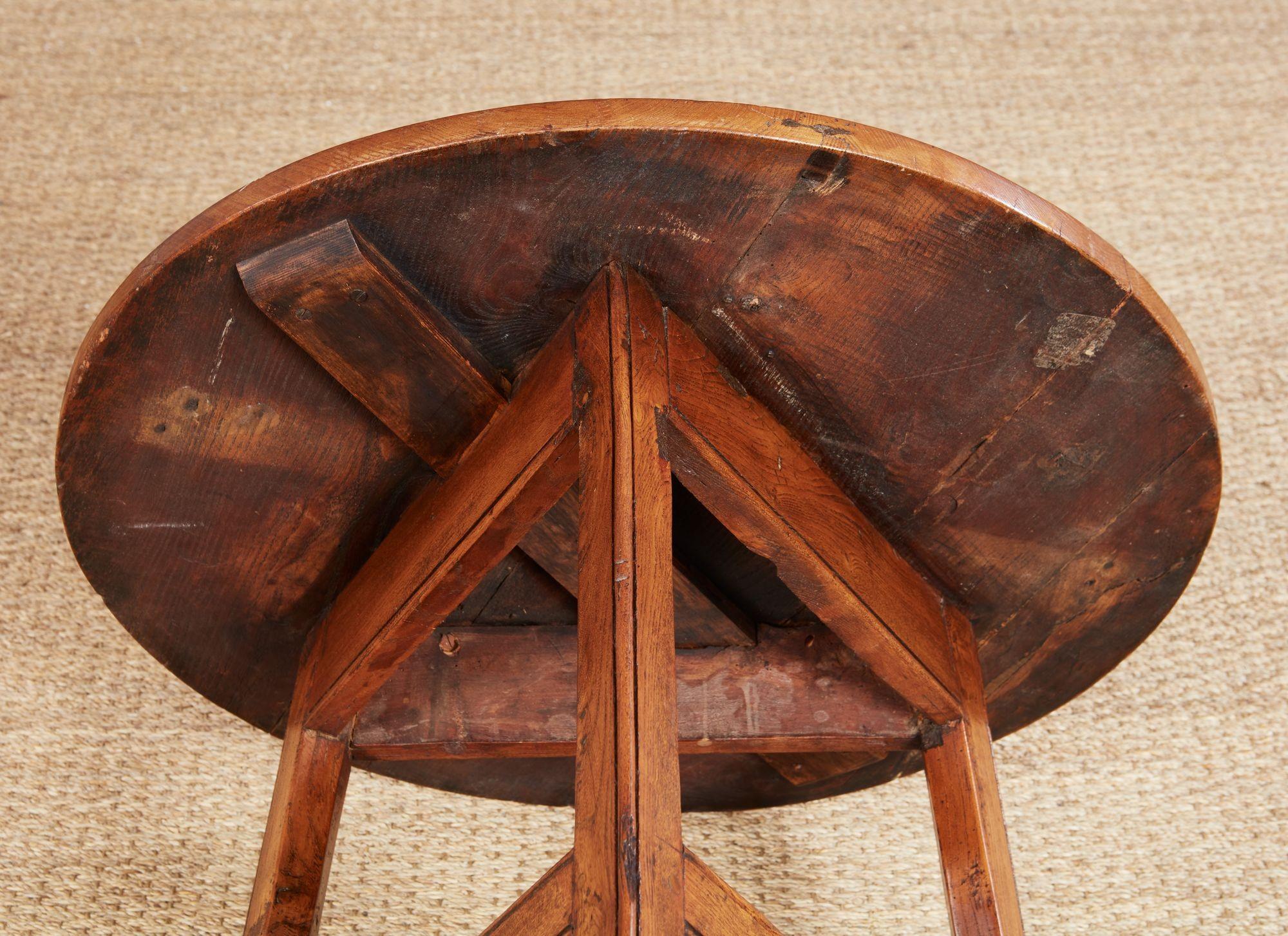 English Ash Cricket Table with Lower Shelf For Sale 6