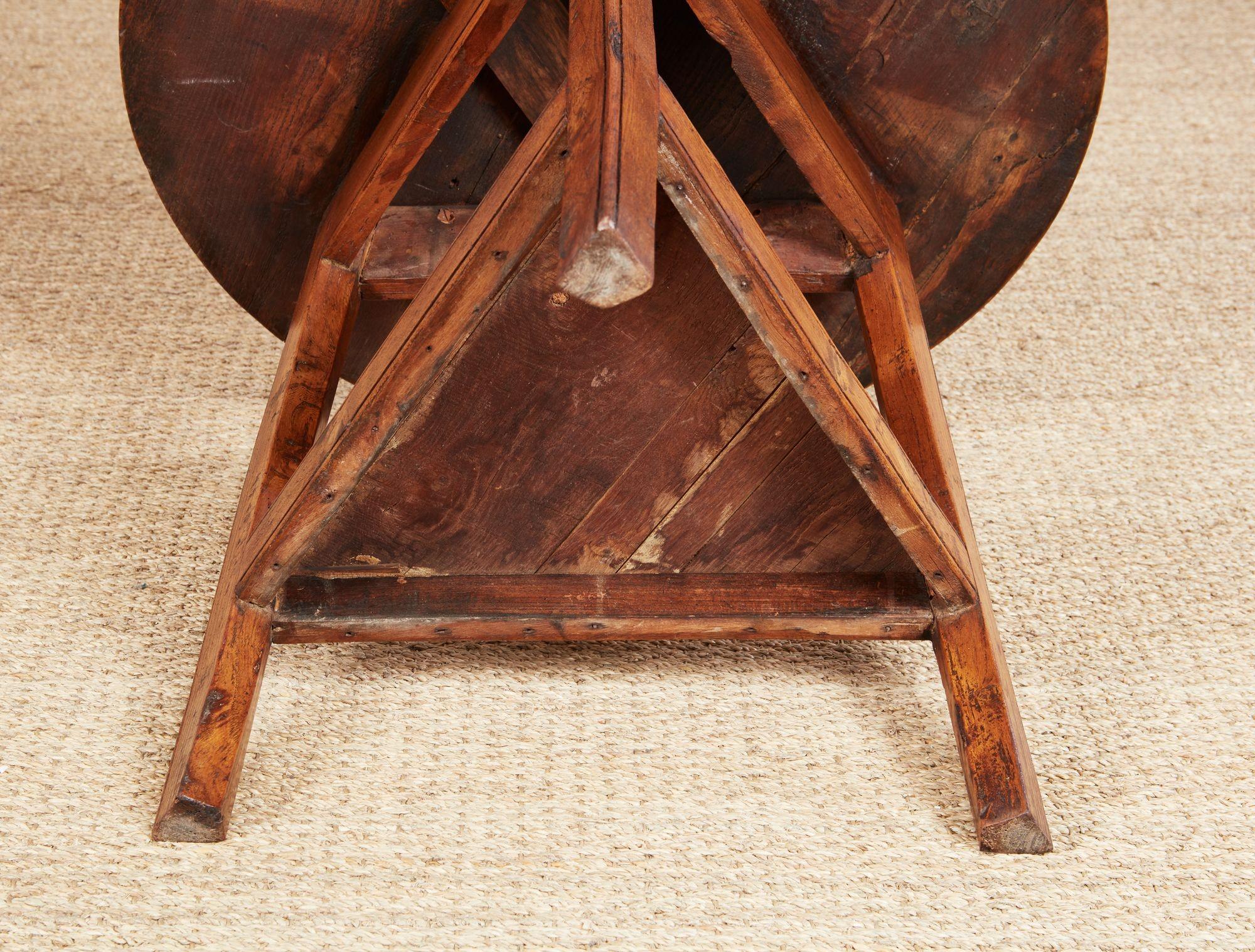 English Ash Cricket Table with Lower Shelf For Sale 5