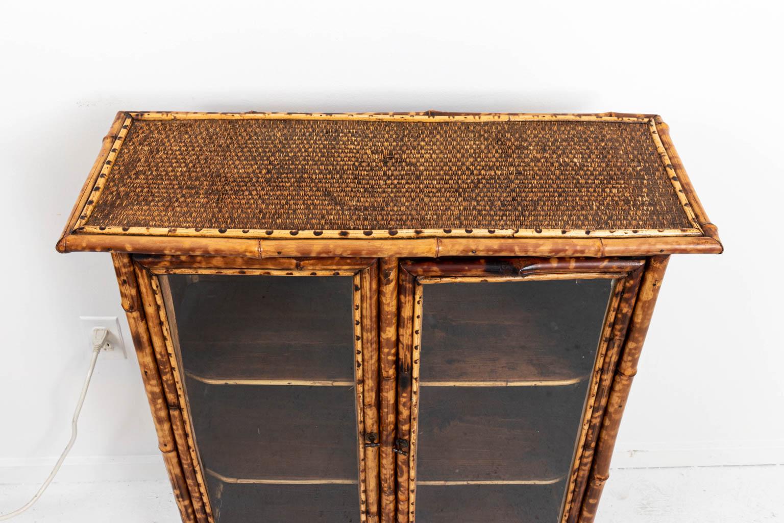19th Century English Bamboo Cabinet