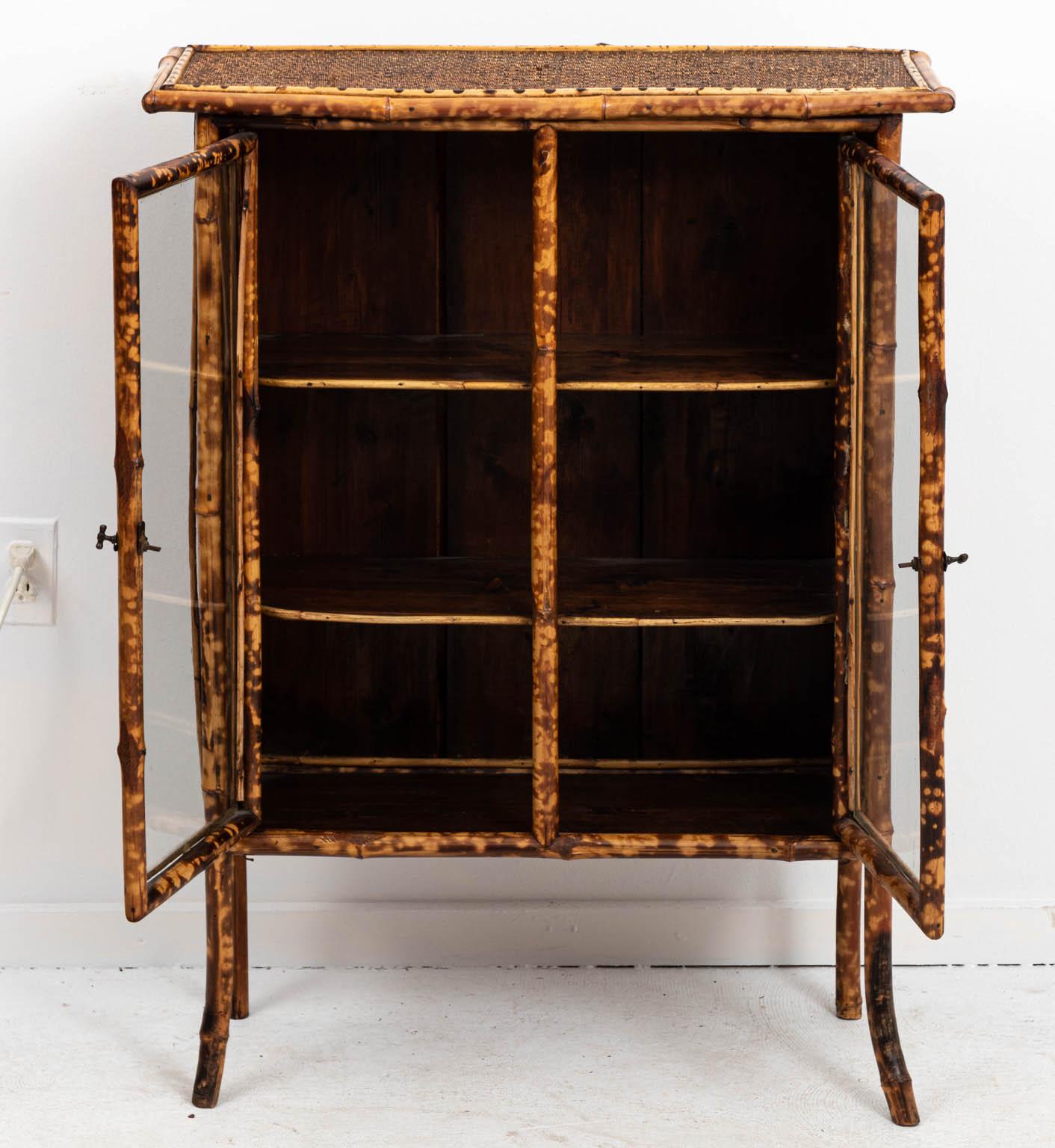 Faux Bamboo English Bamboo Cabinet