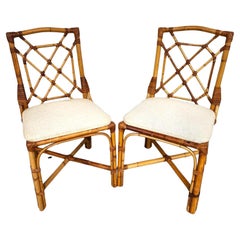 English Bamboo Chairs 1970
s Pair English Bamboo Chairs 1970
s Pair