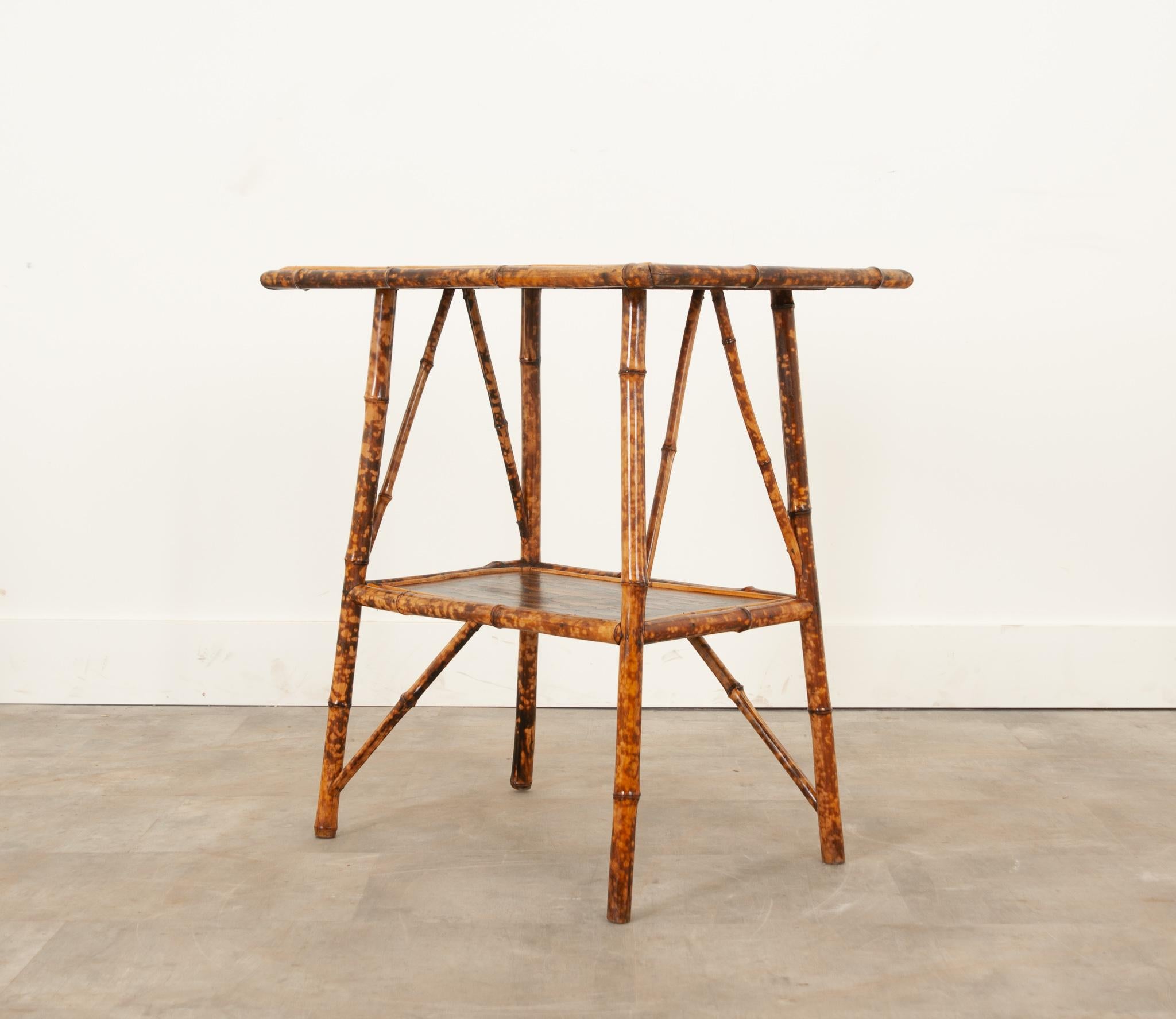 English Bamboo Decoupage Table 4