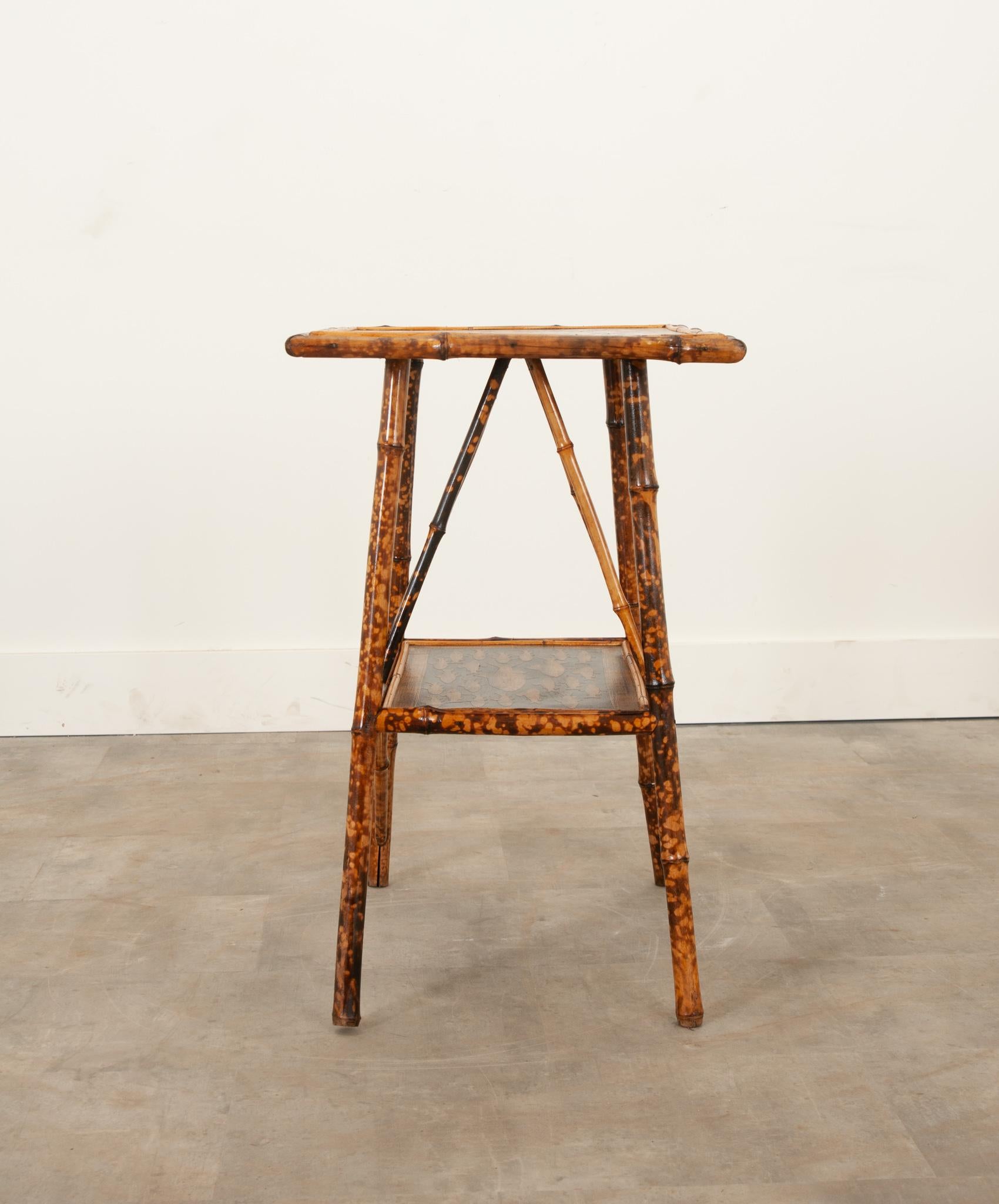 English Bamboo Decoupage Table 1