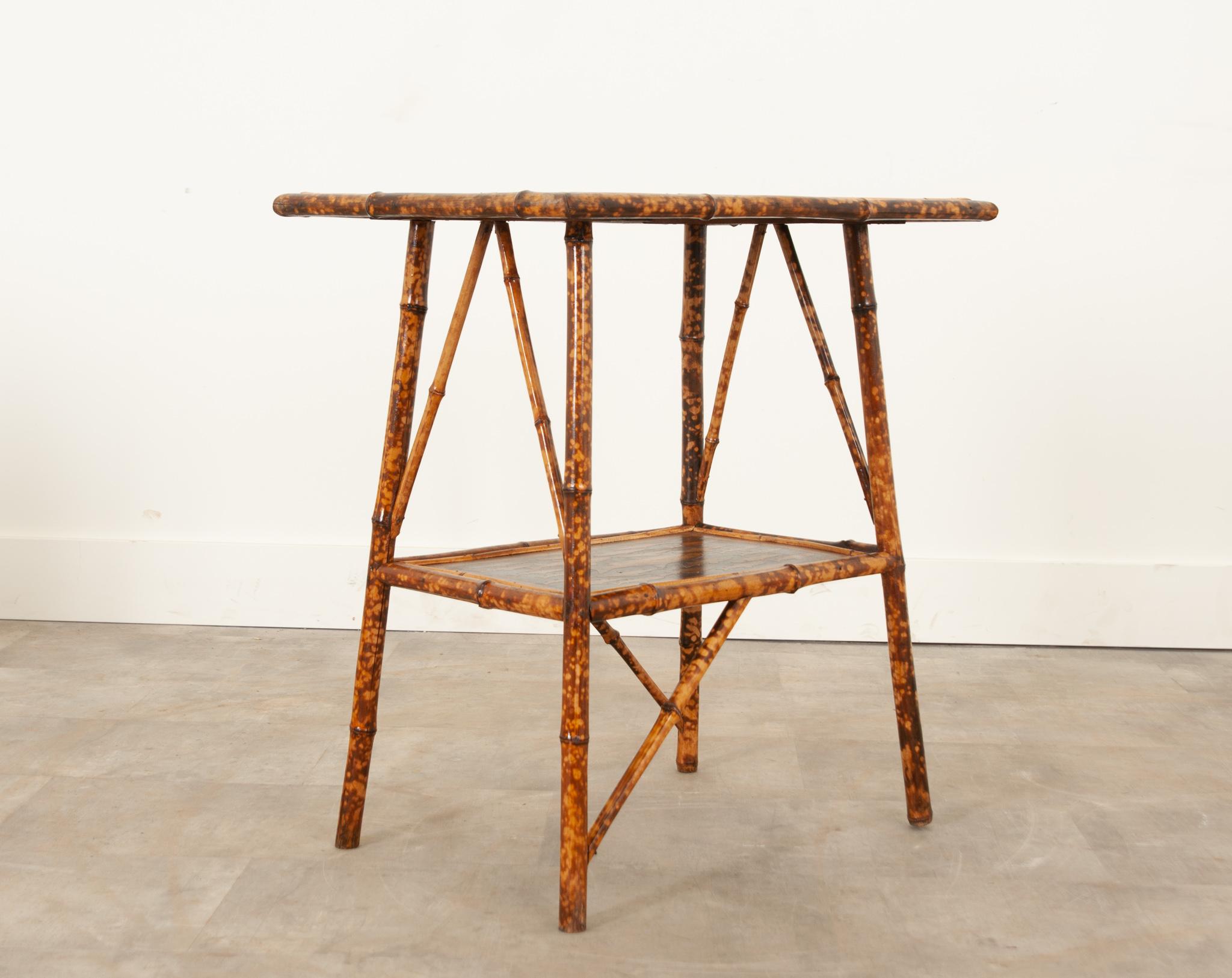 English Bamboo Decoupage Table 2