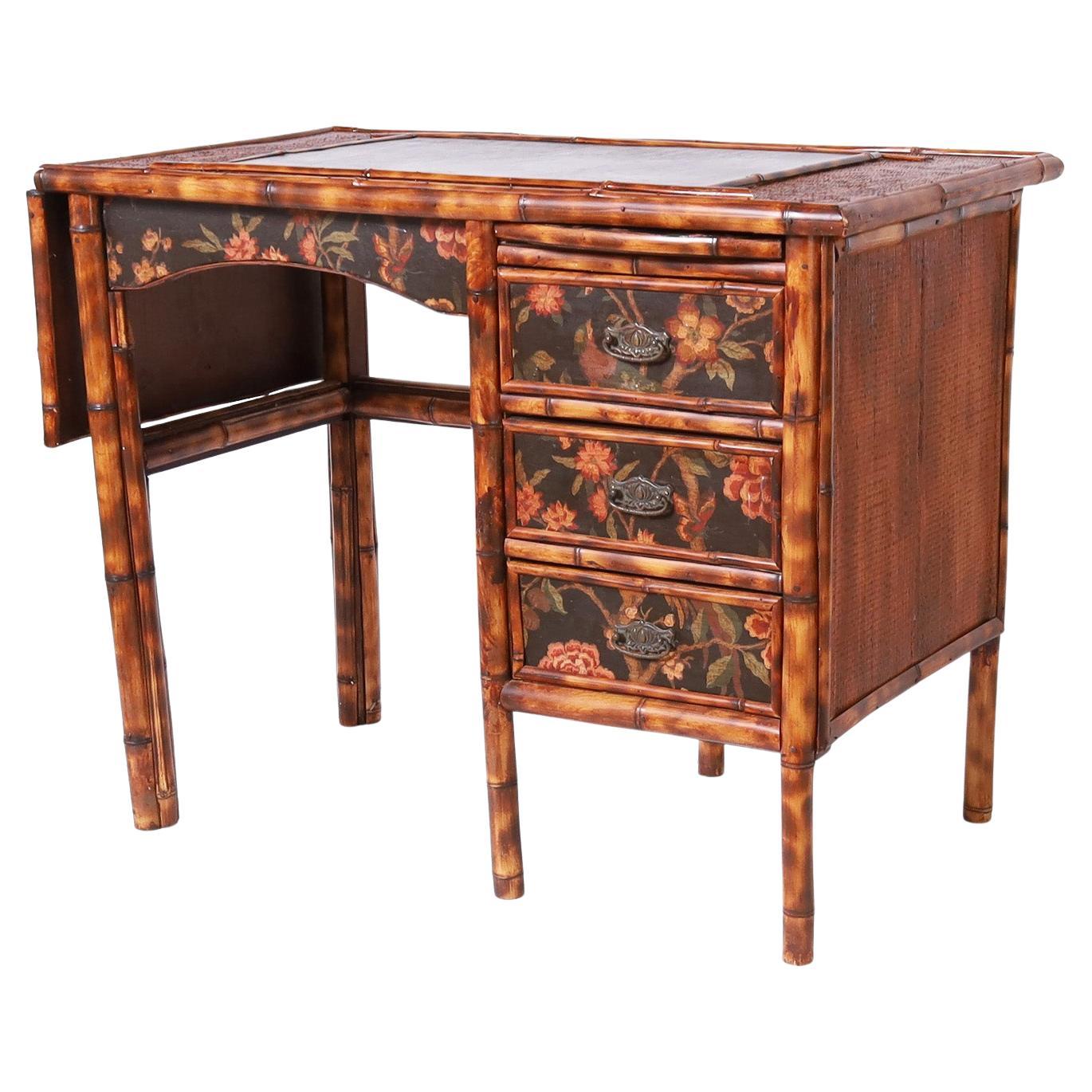 English Bamboo Desk or Writing Table For Sale