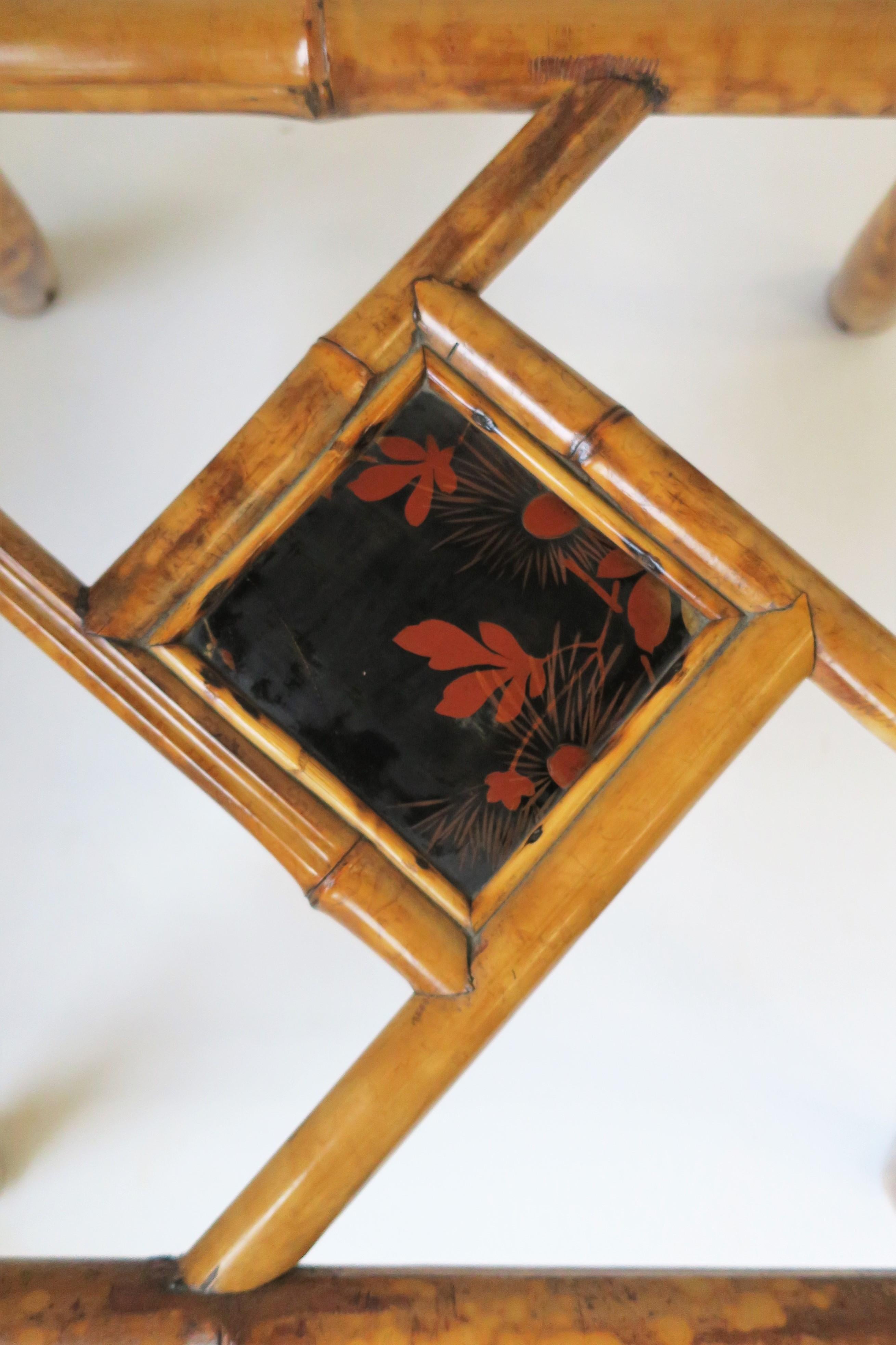 English Bamboo End Table 8