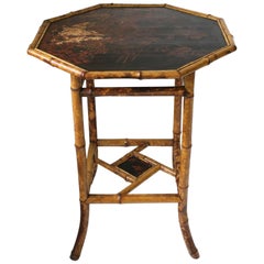 English Bamboo End Table