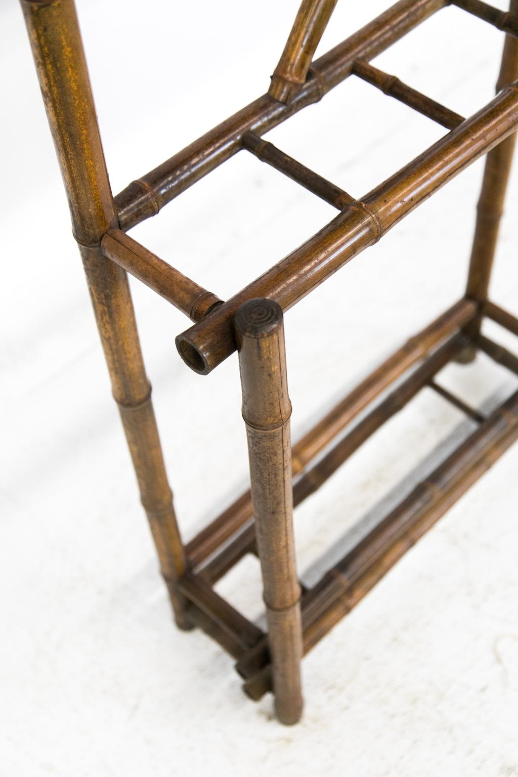 Late 19th Century English Bamboo Hall Stand