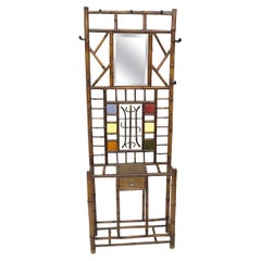 English Bamboo Hall Stand