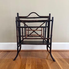 English bamboo magazine rack late 19th century chinoiserie