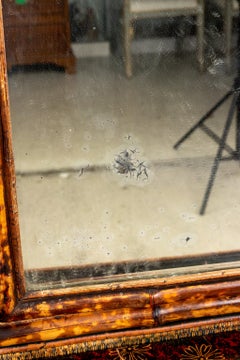 English Bamboo Mirrored Chest