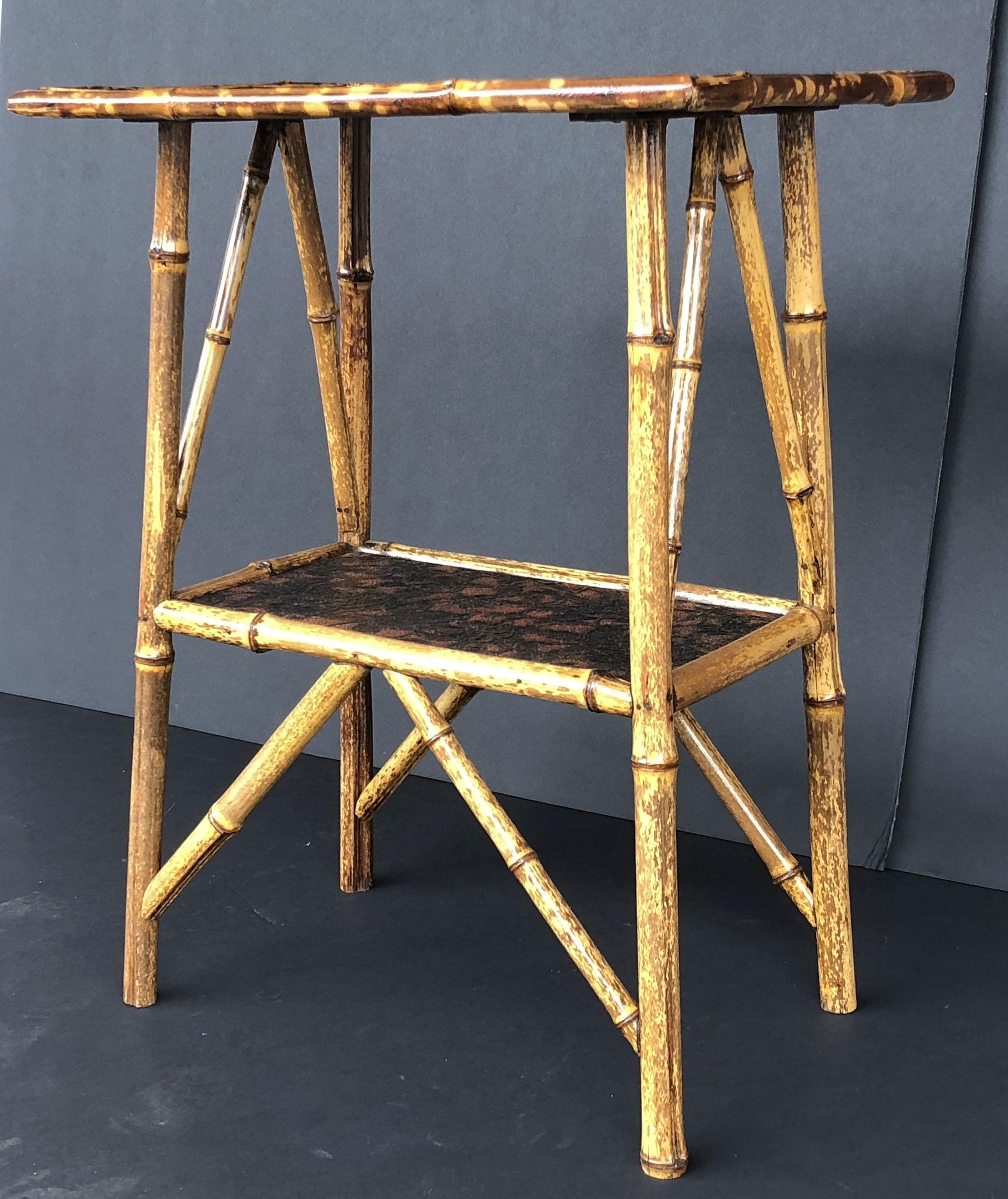 19th Century English Bamboo Rectangular Occasional Table