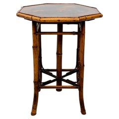 English Bamboo Side Table