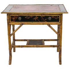 English Bamboo Writing Table