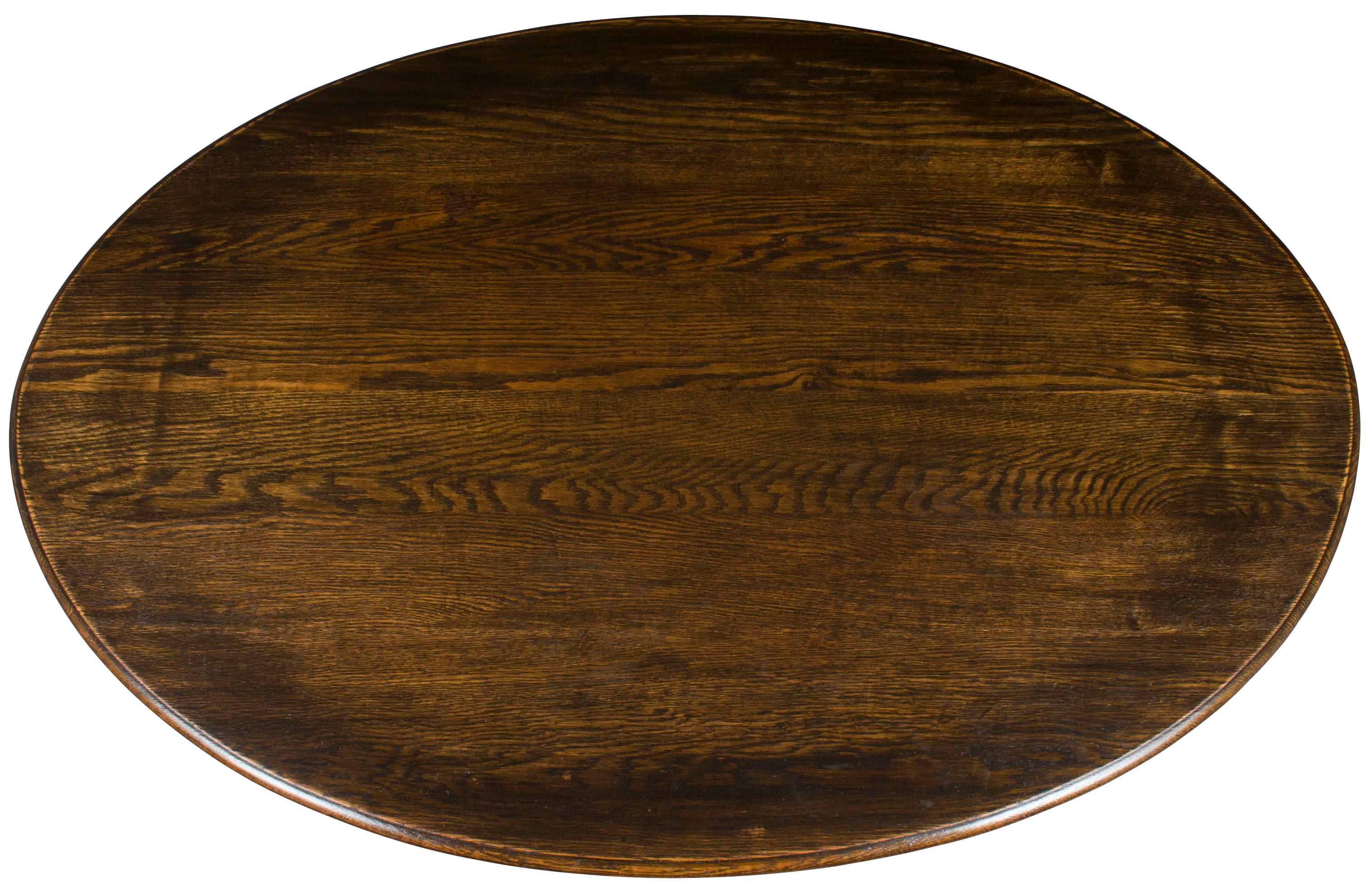 Made circa 1920 in England, this oak oval dining table is a great size for a variety of applications. It makes a wonderful rustic dining or breakfast room table. Also, it can be used in a large foyer or other area as a centre table. It would look