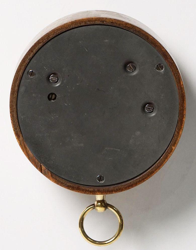 English Barometer of Brass in Wood Housing For Sale 8