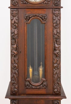 English Baroque Style Tall Case Clock