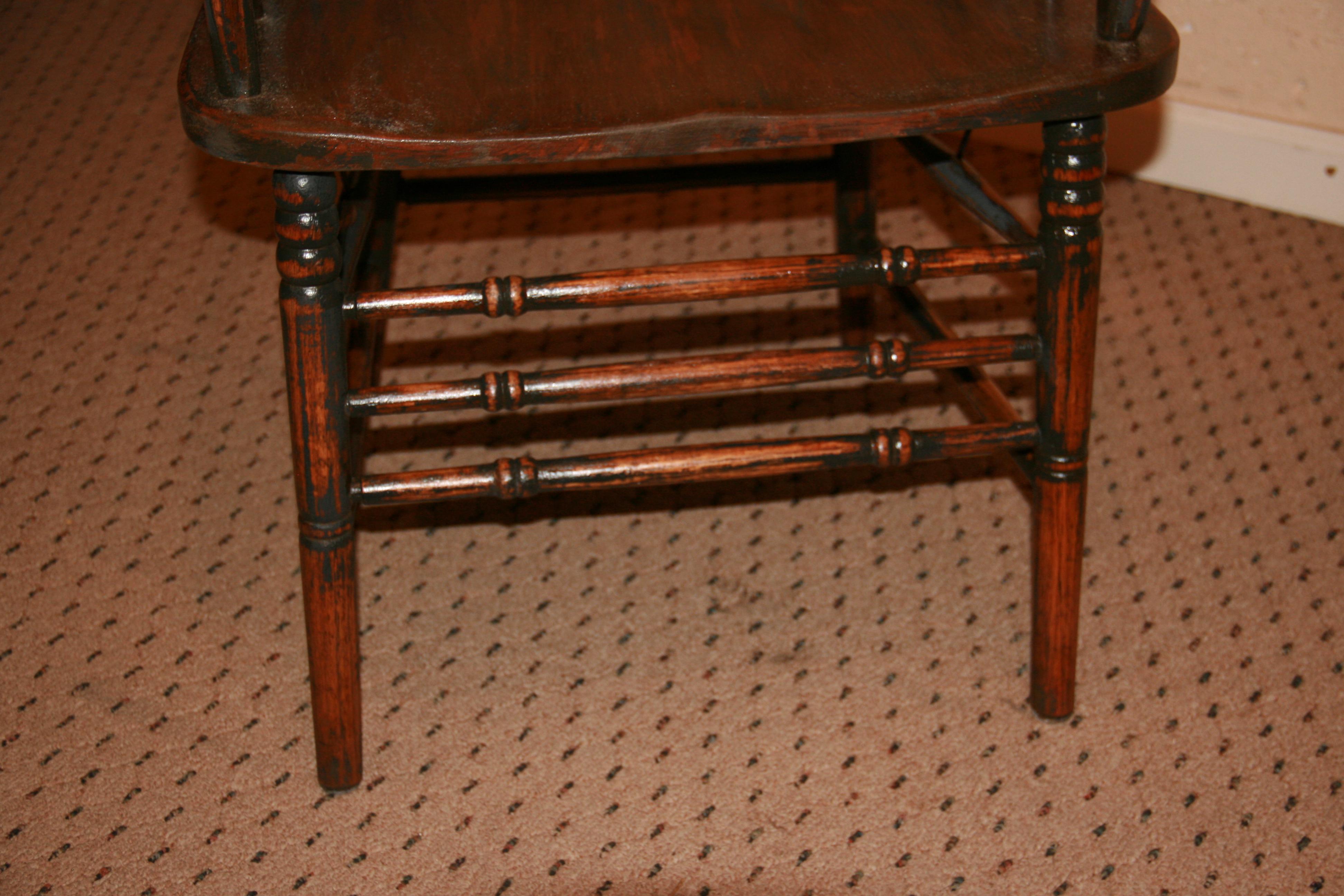 antique wooden barrel chair