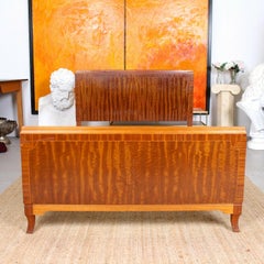 English Bed Frame Maple & Co Inlaid Mahogany