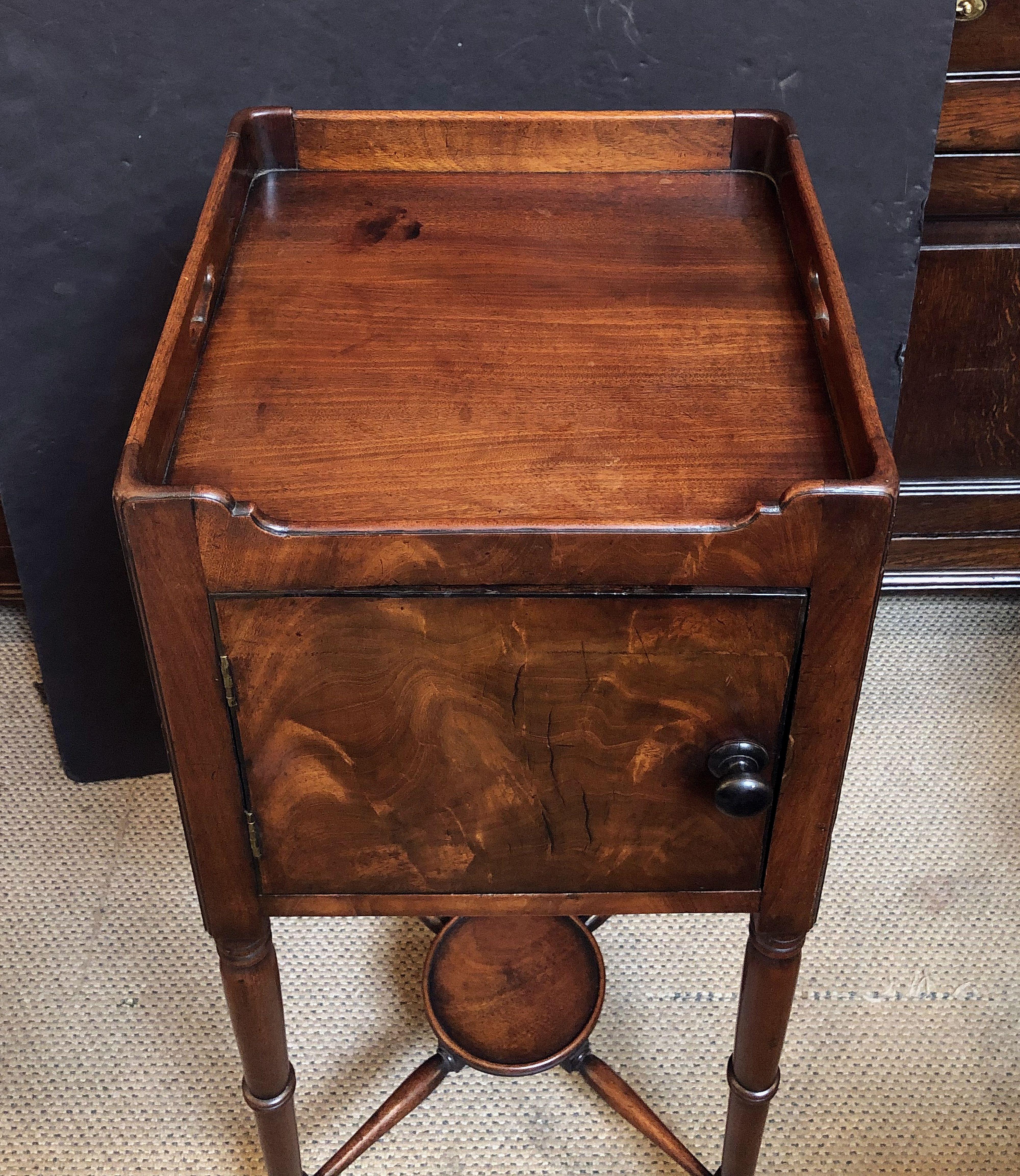 English Bedside Table or Nightstand of Mahogany from the William IV Era 5