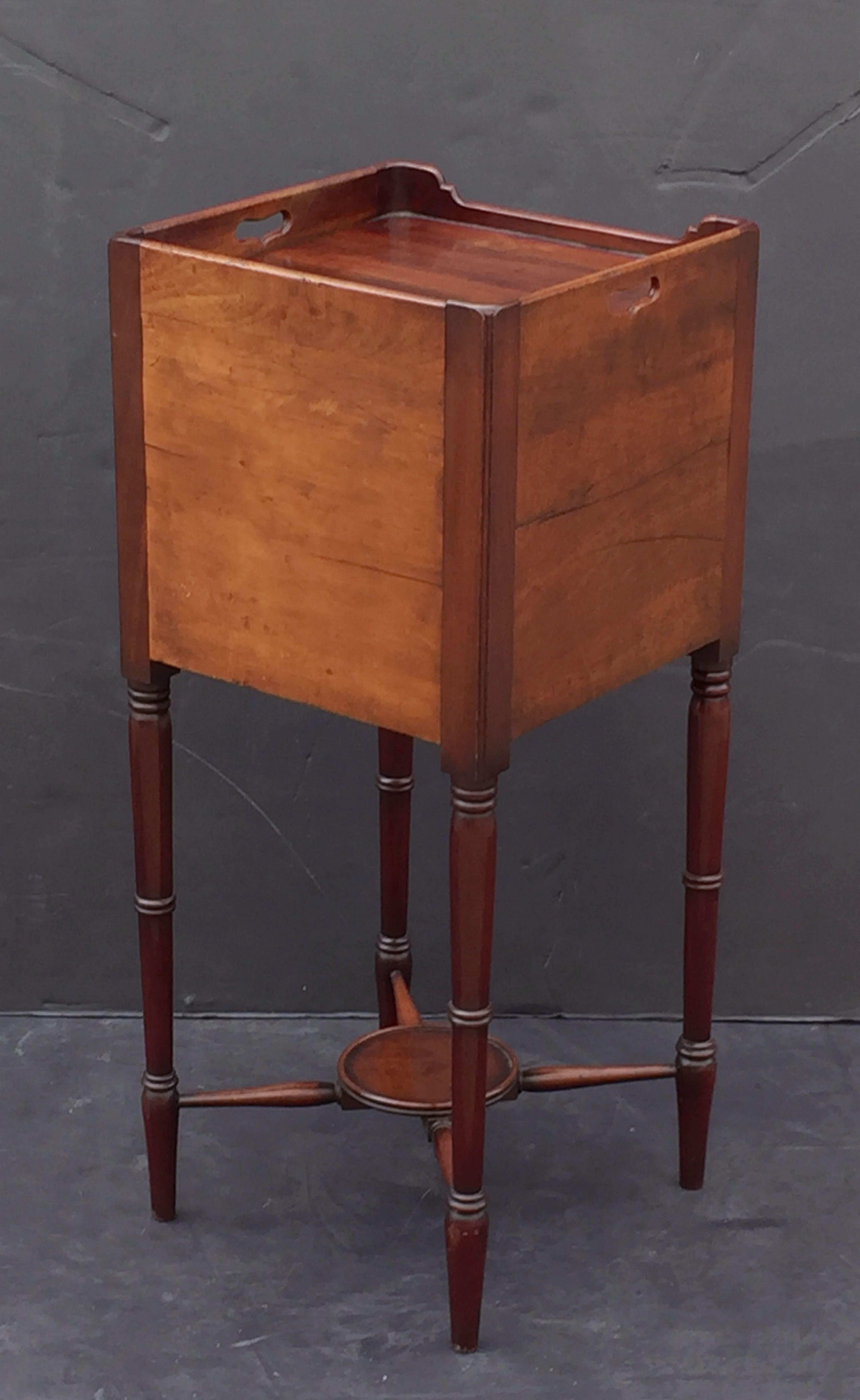 English Bedside Table or Nightstand of Mahogany from the William IV Era 10