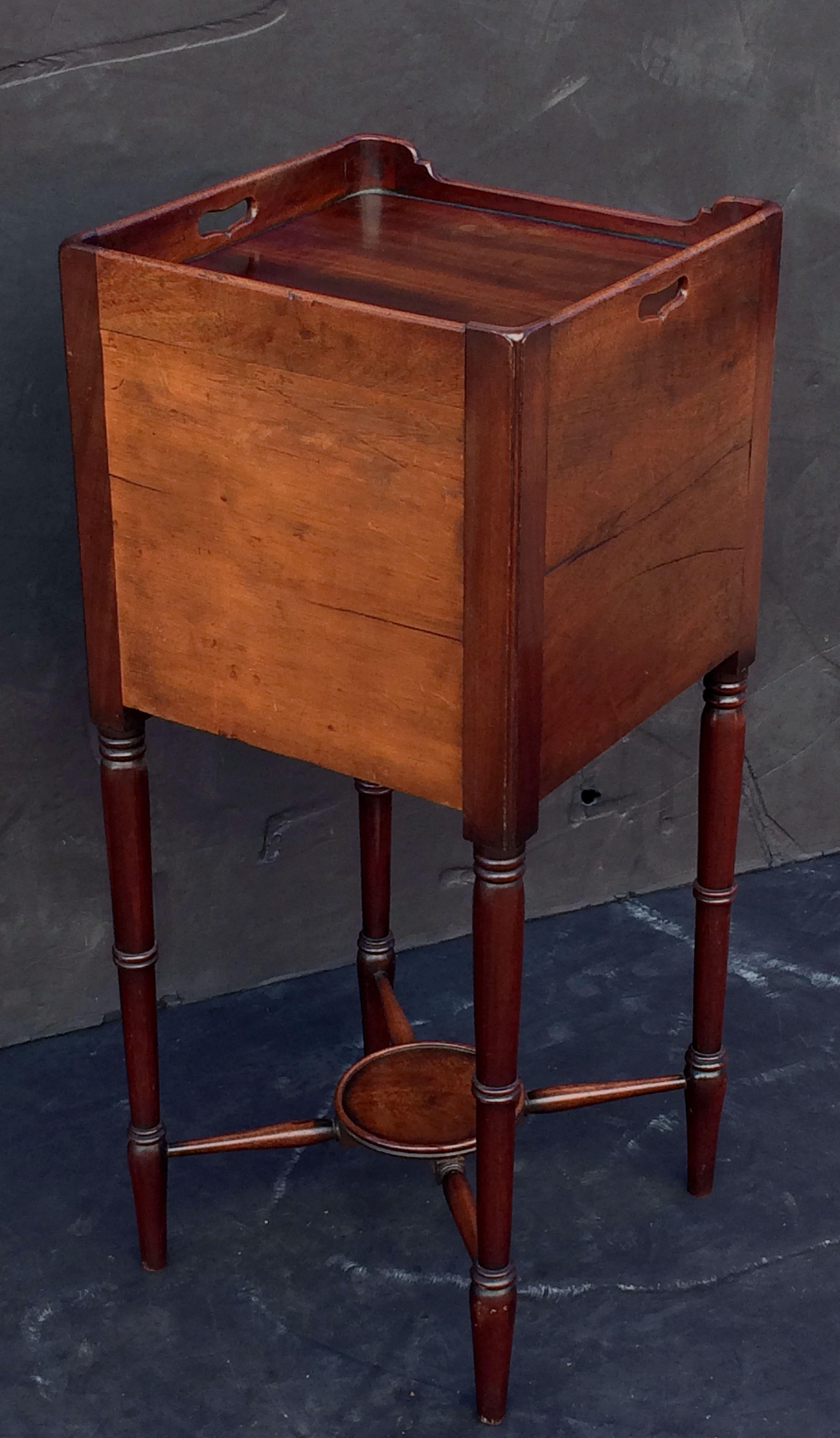 English Bedside Table or Nightstand of Mahogany from the William IV Era 13