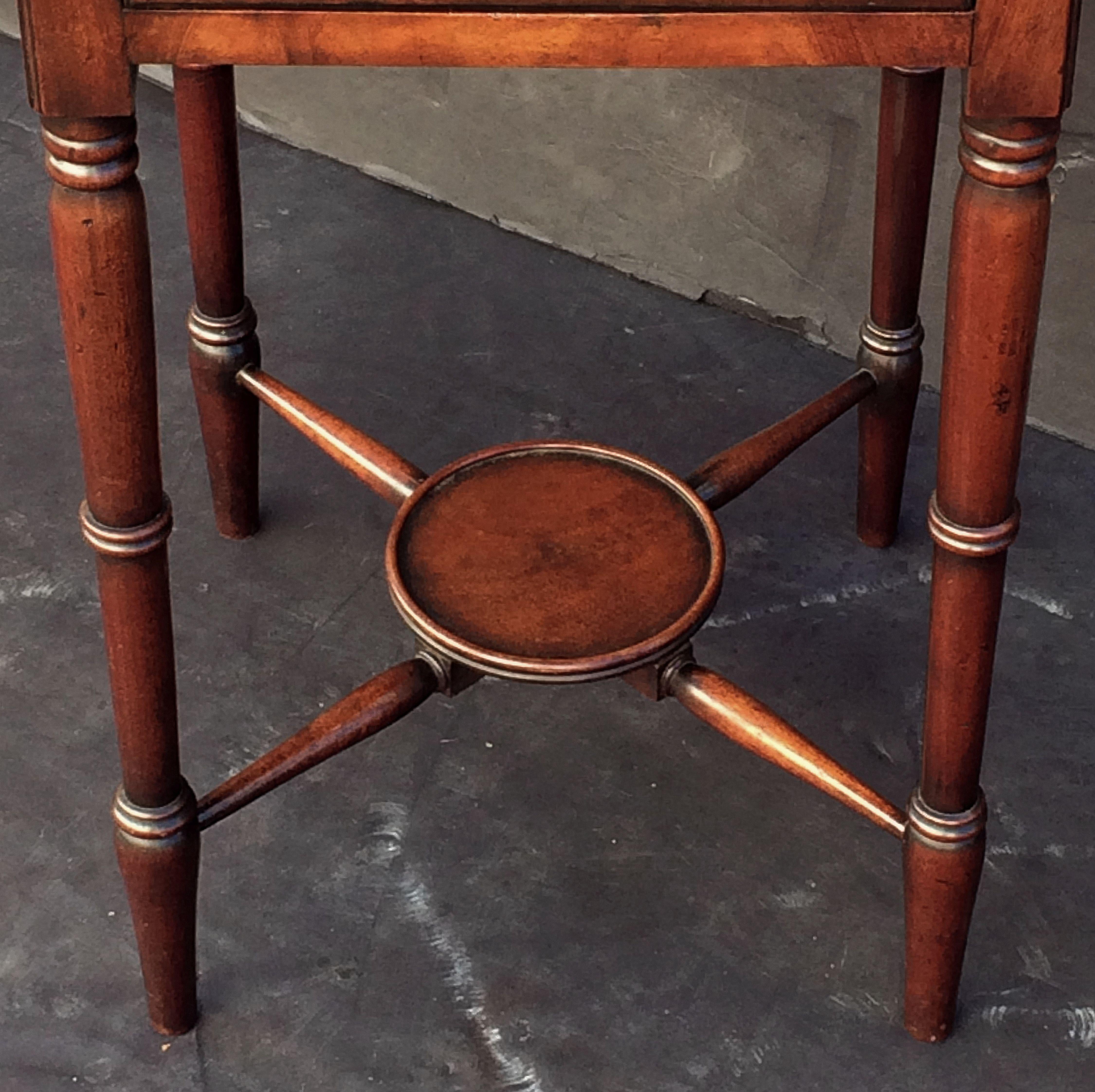 English Bedside Table or Nightstand of Mahogany from the William IV Era 15