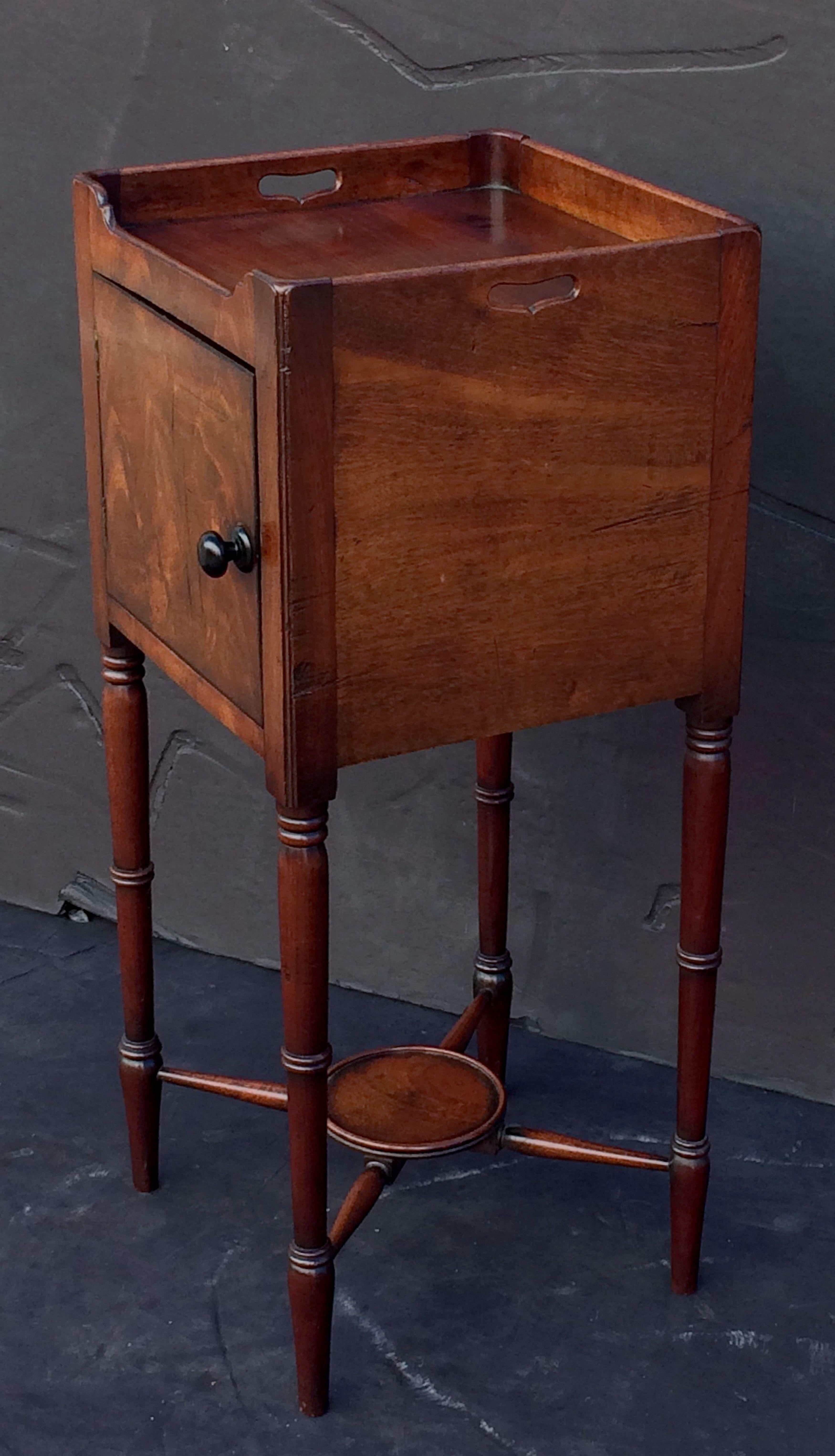 19th Century English Bedside Table or Nightstand of Mahogany from the William IV Era