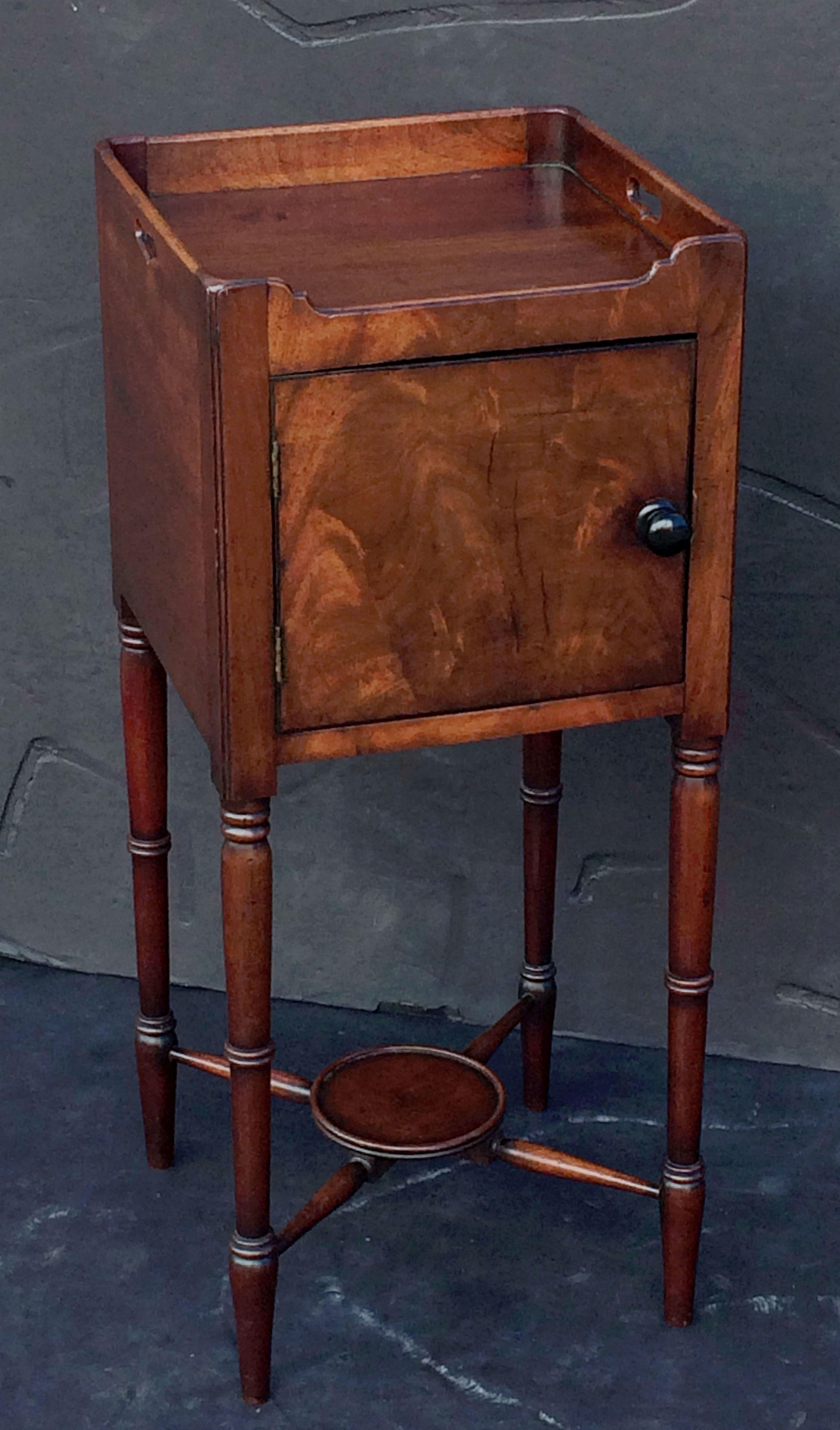 English Bedside Table or Nightstand of Mahogany from the William IV Era 1