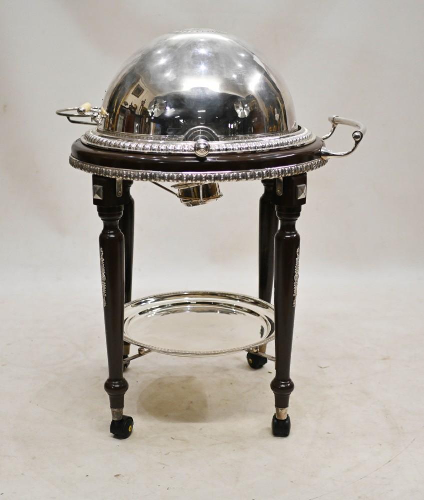 English Beef Trolley Silver Plate Carvery Meat For Sale at 1stDibs