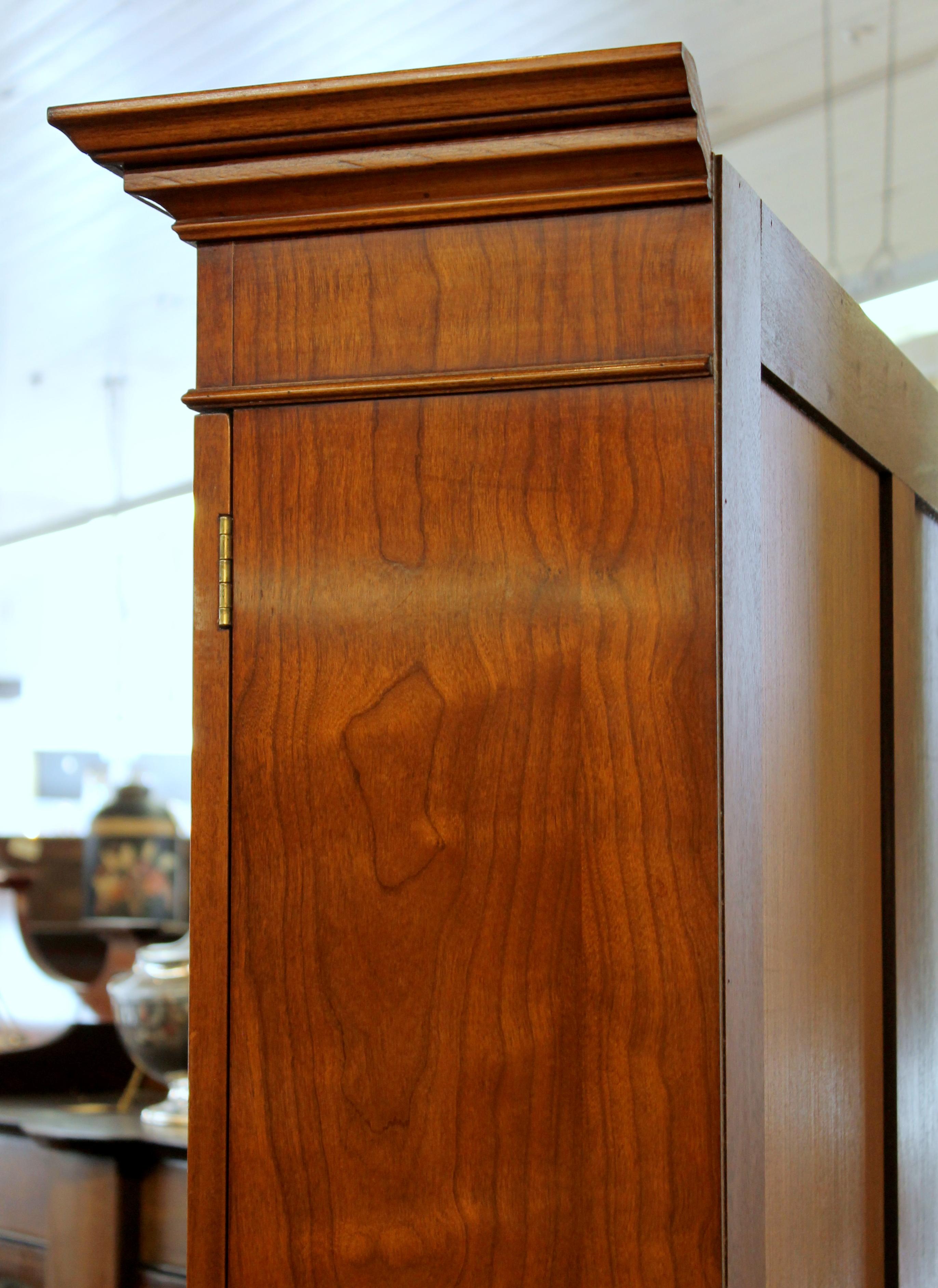 English Bench-Made Inlaid Burr Elm Chippendale Style Bureau Bookcase/ Secretary 7