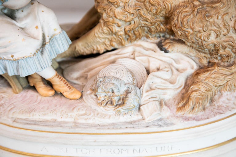 English Bisque Figural Group For Sale at 1stDibs