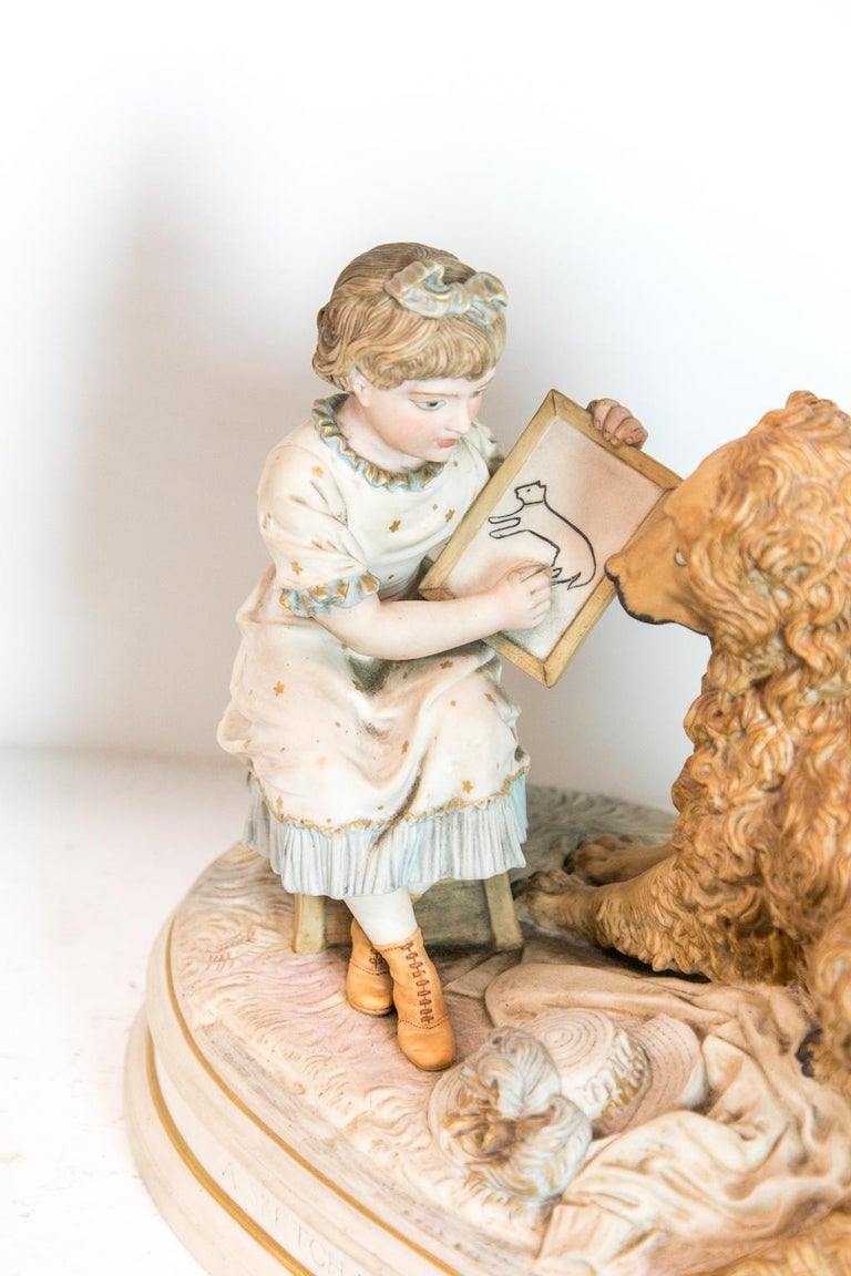 English Bisque Figural Group For Sale at 1stDibs