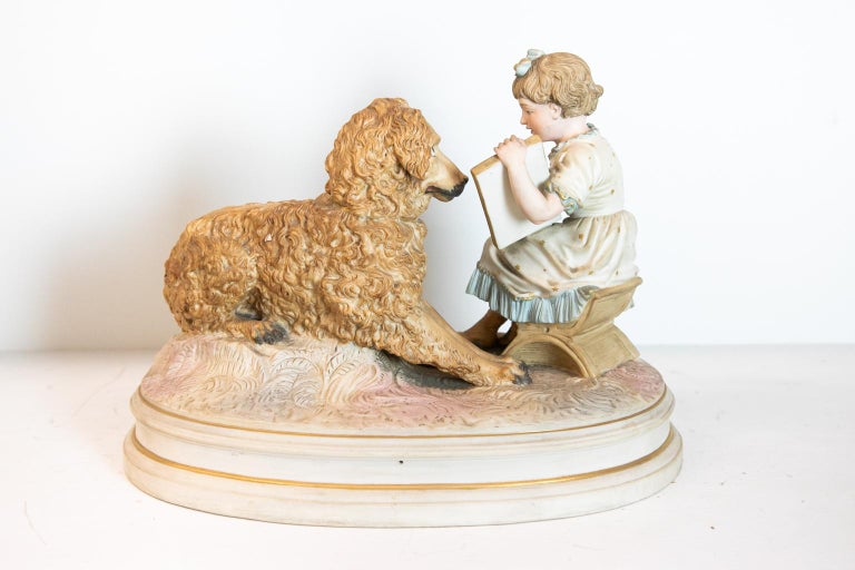 English Bisque Figural Group For Sale at 1stDibs