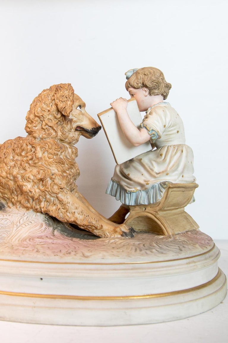 English Bisque Figural Group For Sale at 1stDibs