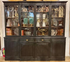 English Black Bookcase