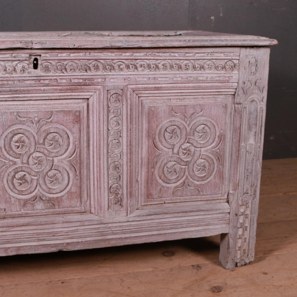 George I English Bleached Coffer For Sale