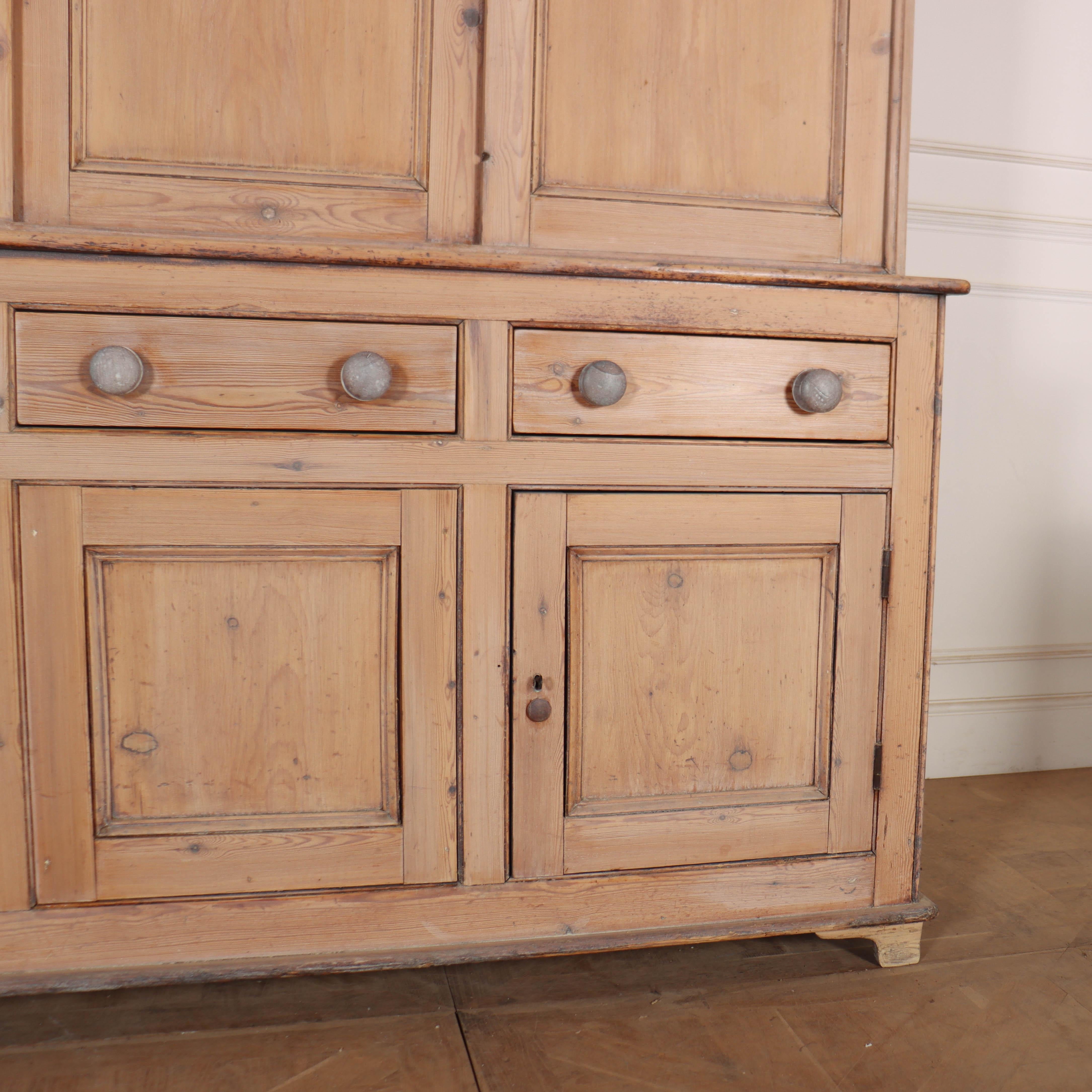 English Bleached Housekeepers Cupboard In Good Condition For Sale In Leamington Spa, Warwickshire